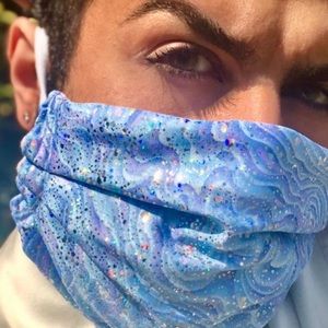 Sparkle galaxy face mask